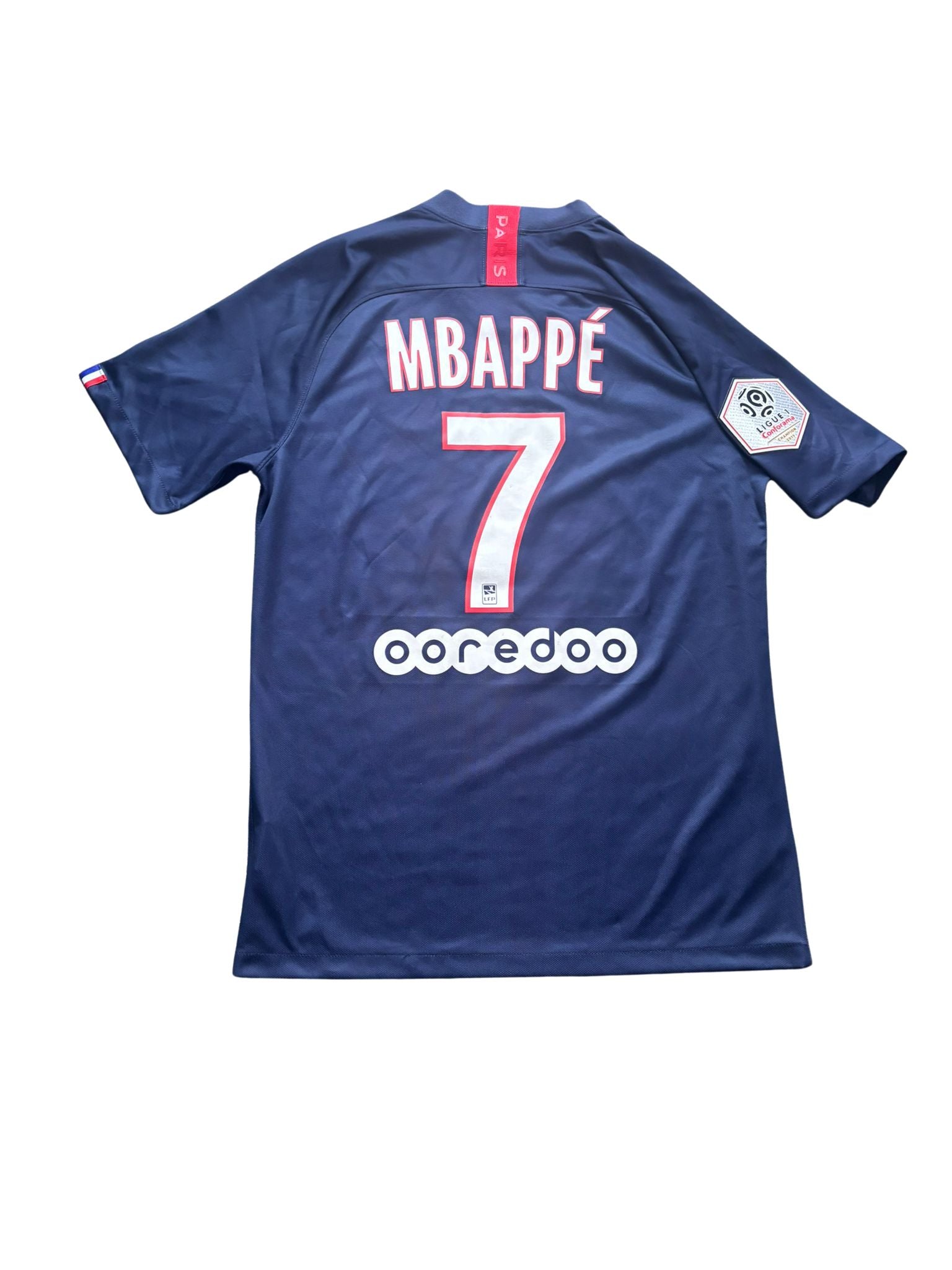 PSG 2019/20 home shirt #7 Mbappe (M) Excellent